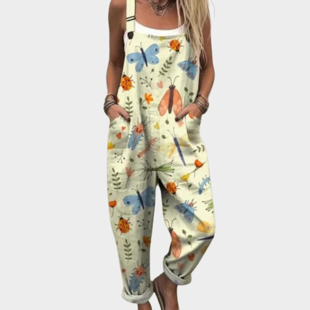 Zoe Comfortable printed jumpsuit in Green