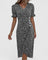 Kataryna Comfortable Summer Midi Dress in Black