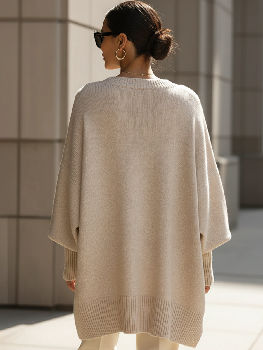 Women's Oversized Batwing-Sleeve Sweater, photo 9