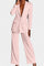 Blazer and High-Waisted Pants Ensemble in Light Pink