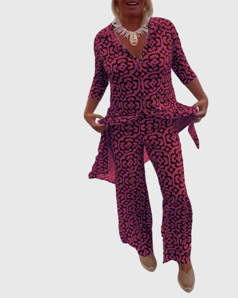 Women's Elegant Vintage Two-Piece Set, photo 12