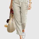Women's Elegant Summer Pants in Apricot