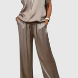 Jessykkah Comfortable Two-Piece Set in Gray