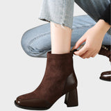 Women's Boots with Decorative Details in Brown