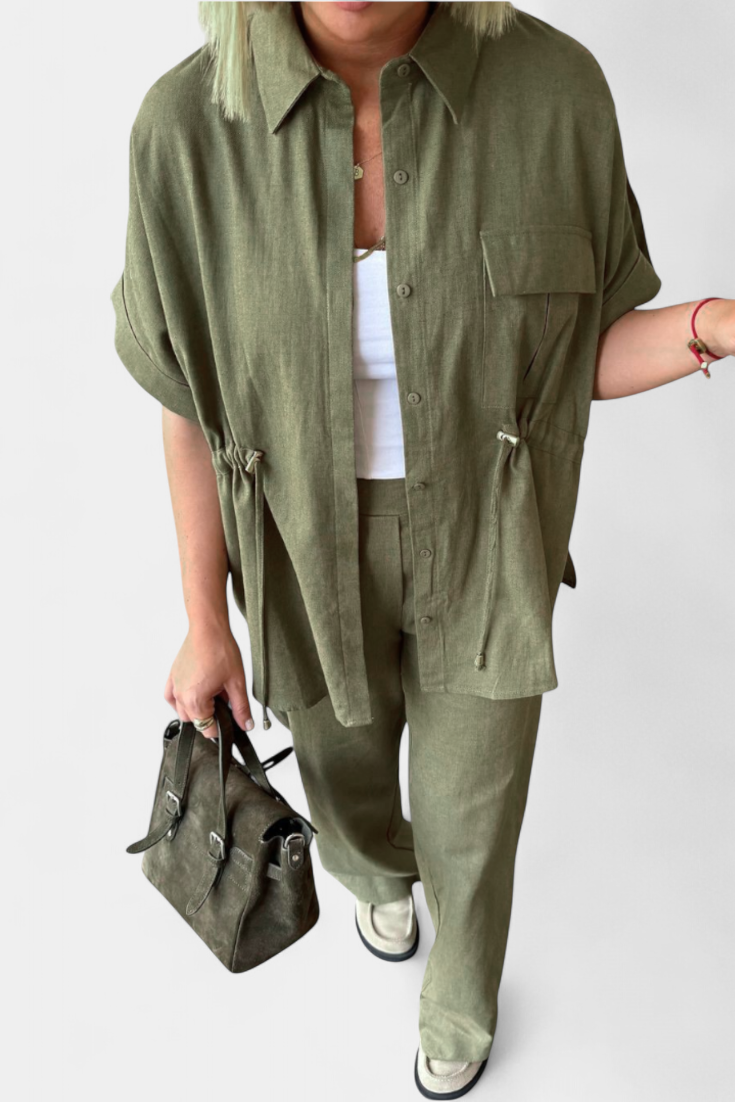 Relaxed Fit Two-Piece Linen and Cotton Set, photo 10