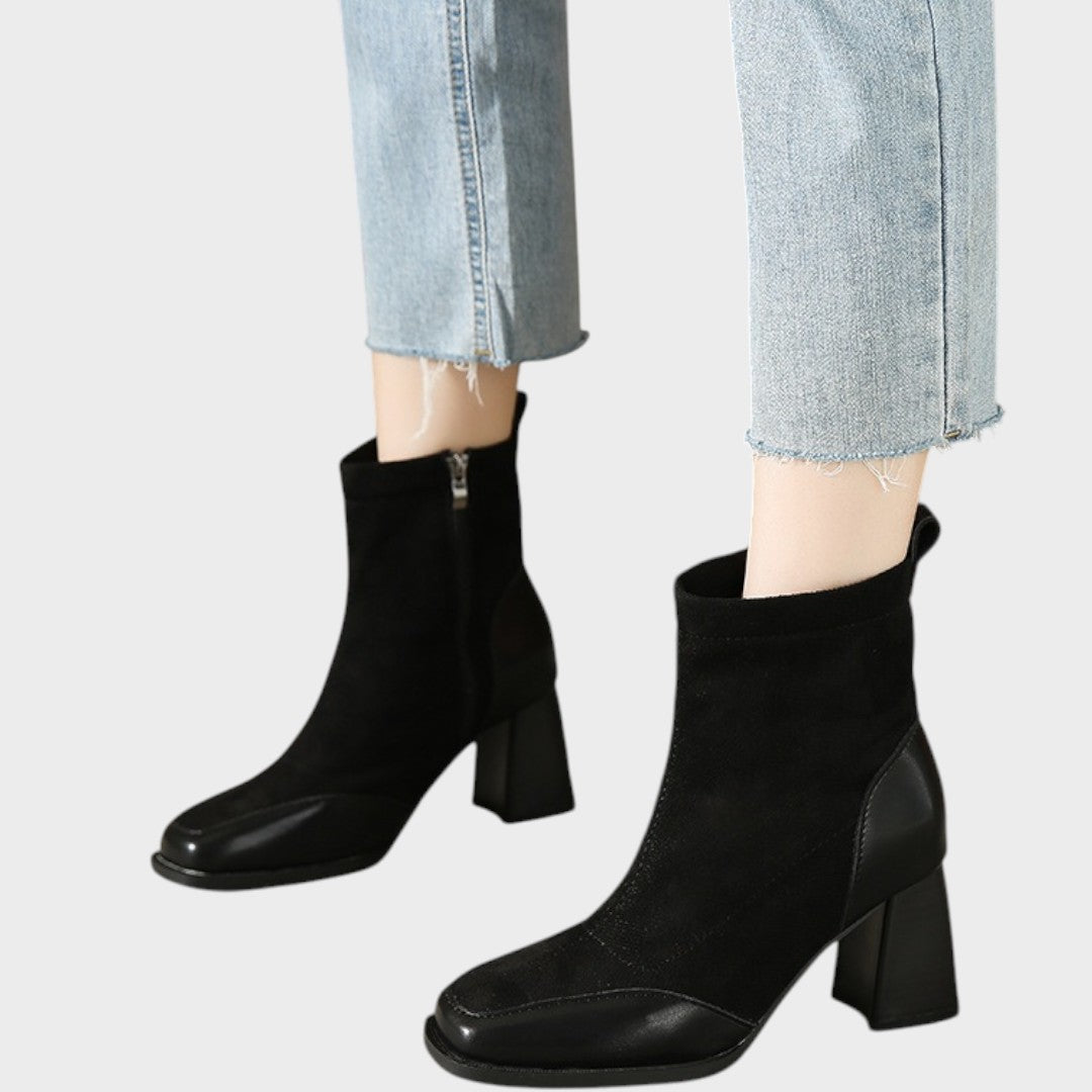 Women's Boots with Decorative Details in Black