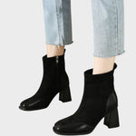 Women's Boots with Decorative Details in Black