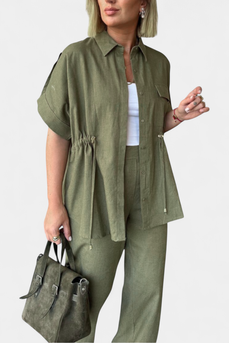 Relaxed Fit Two-Piece Linen and Cotton Set, photo 9