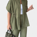 Relaxed Fit Two-Piece Linen and Cotton Set, photo 9