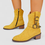 Rosa Comfort Western Boots in Yellow