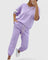 Stacy Comfortable Two-Piece Set in Purple