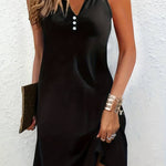 Women's Timeless Sleeveless Mini Dress in Black