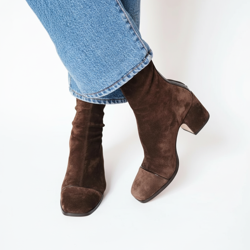 Women's Chic Square-Toe Ankle Boots