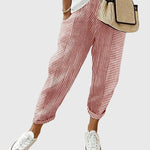 Women's Elegant Autumn Pants in Red