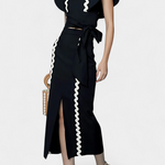 Ruffle-Sleeve Fitted Top with Wavy Accents, photo 3