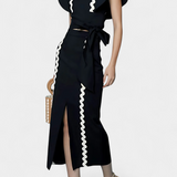 Ruffle-Sleeve Fitted Top with Wavy Accents, photo 3