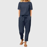 Women's Effortless Summer Co-Ord in Blue