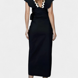 Ruffle-Sleeve Fitted Top with Wavy Accents, photo 2