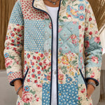 Women's Floral Patchwork Quilted Jacket