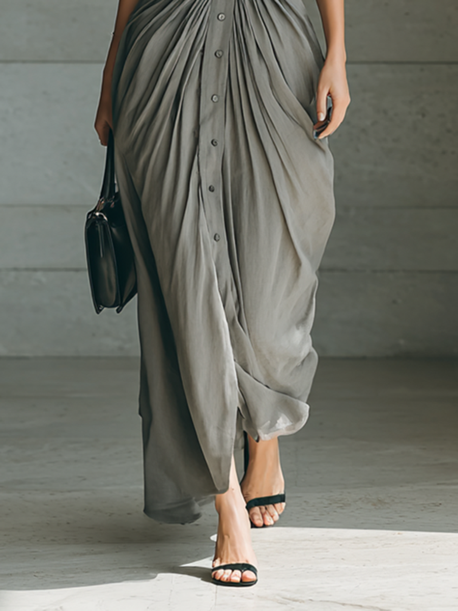 Women's Pleated Long Dress, photo 3