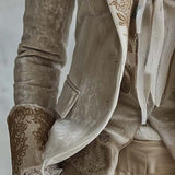 Constance | Ivory Tailored Embroidered Blazer