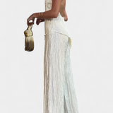 Halter Neck Asymmetrical Top with Wide-Leg Pants Set, photo 3