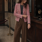 Vintage Double-Breasted Suede Embroidery Jacket