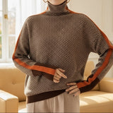 Women's Luxe Herringbone Mock-Neck Sweater, photo 5