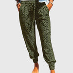 Women's Leo Pants with Wide Legs in Green