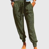 Women's Leo Pants with Wide Legs in Green