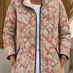 Women's Pink Paisley Quilted Jacket