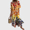 Women's Elegant Bohemian Dress in Yellow
