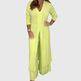 Olivia Elegant Two-Piece Set in Yellow