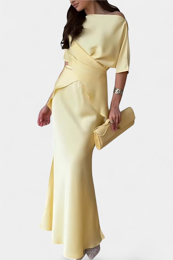 Two-Piece Ensemble with Crisscross Straps and Flowing Skirt, photo 3