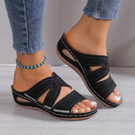 Harper Comfort Sandals in Black