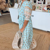 Women's Chic Floral V-Neck Maxi Dress, photo 4