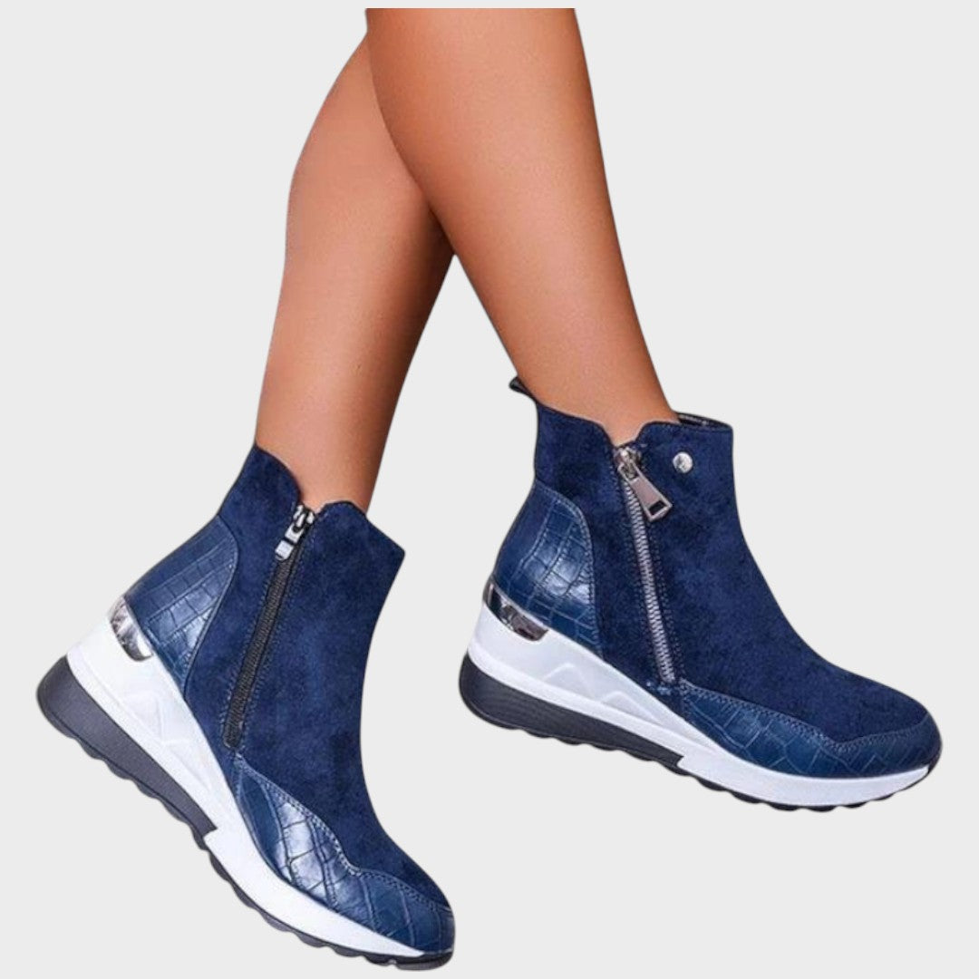 Women's Side-Zip Boots in Blue