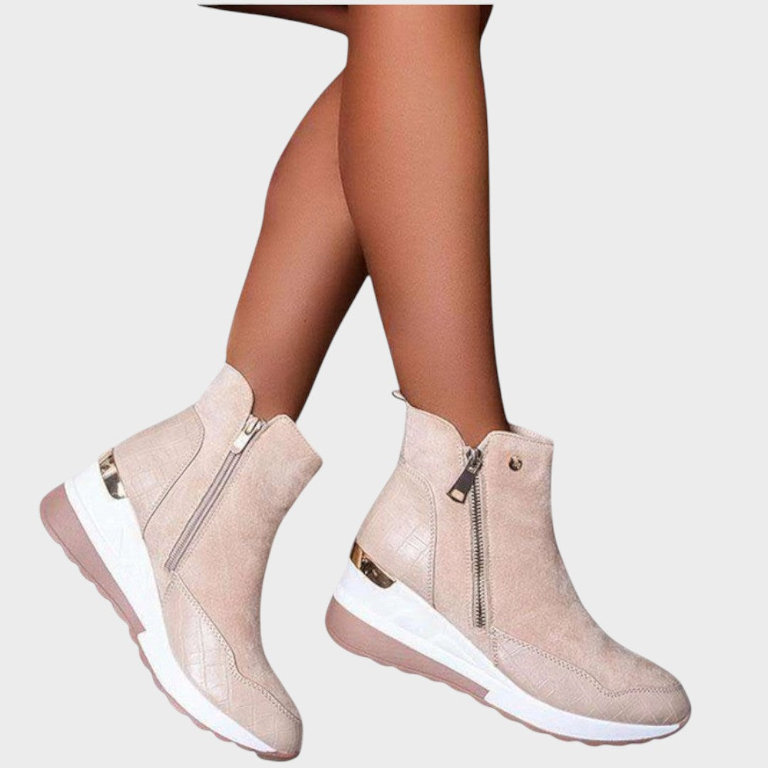 Women's Side-Zip Boots in Pink