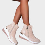 Women's Side-Zip Boots in Pink