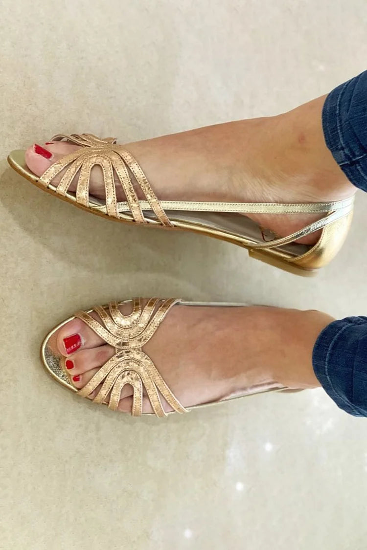 Solea Sandals in Gold