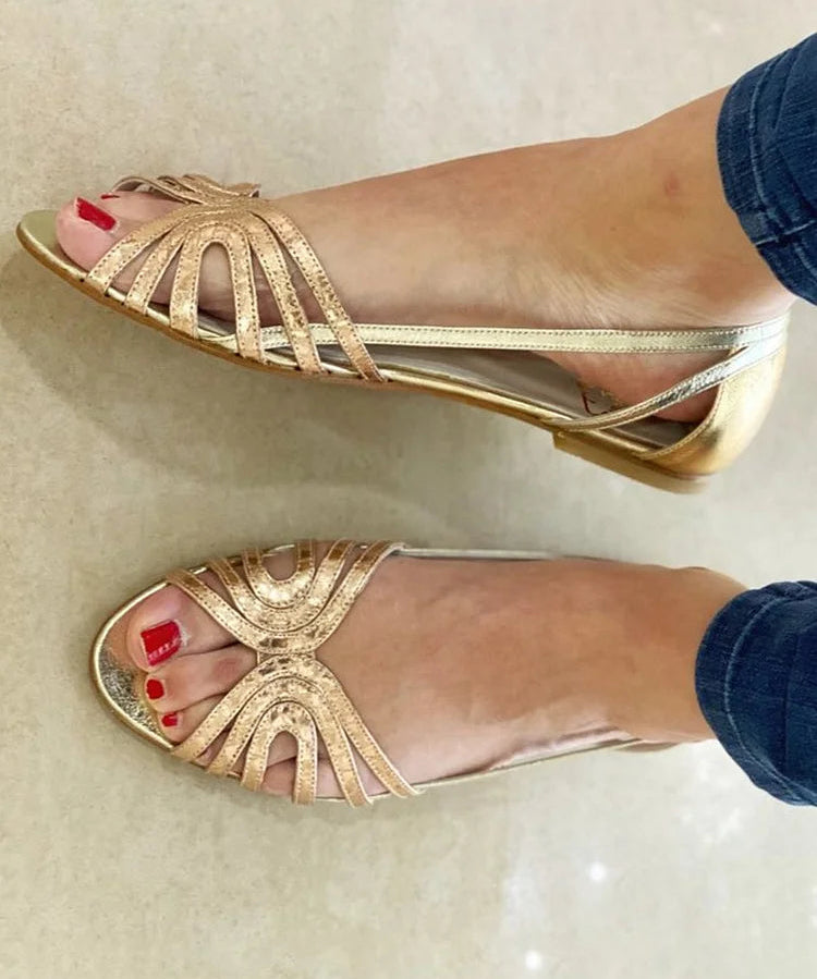Solea Sandals in Gold