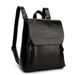 Women's Padded Vintage Backpack in Black