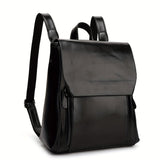 Women's Padded Vintage Backpack in Black