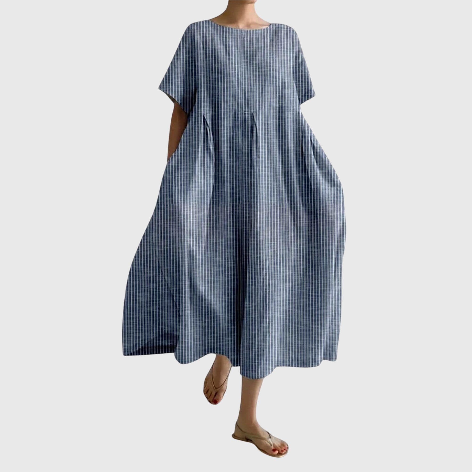 Women's Long Casual Dress in Blue