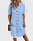 Caroline Comfortable Dress in Light Blue