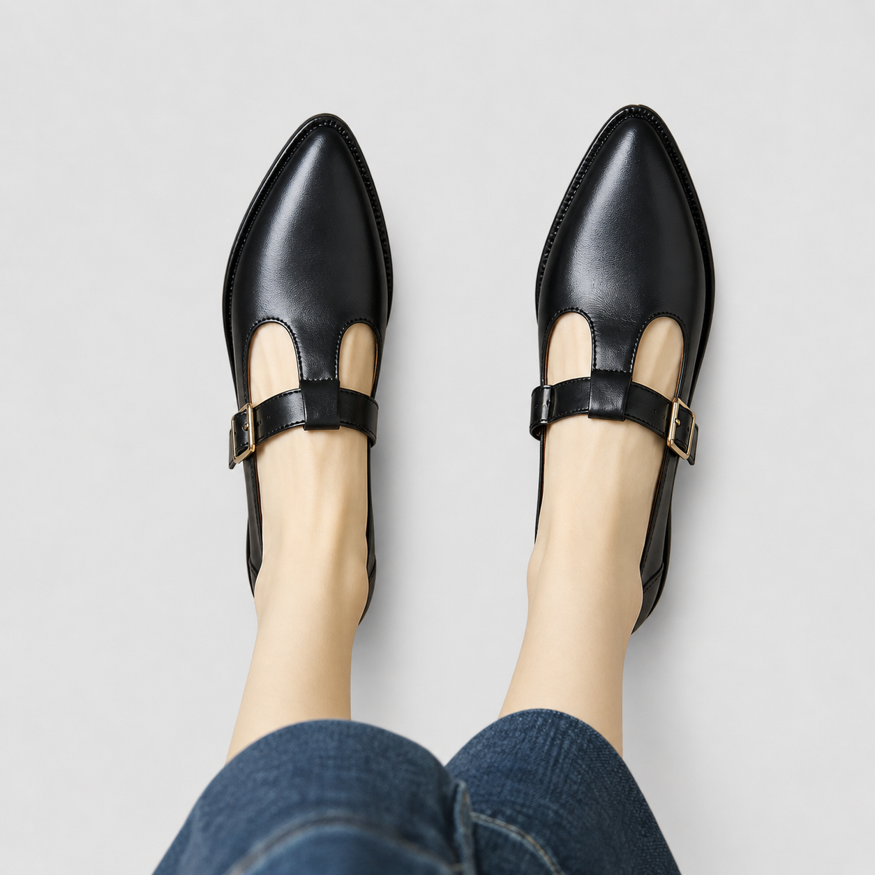 Mia Comfort Mary Jane Shoes in Black
