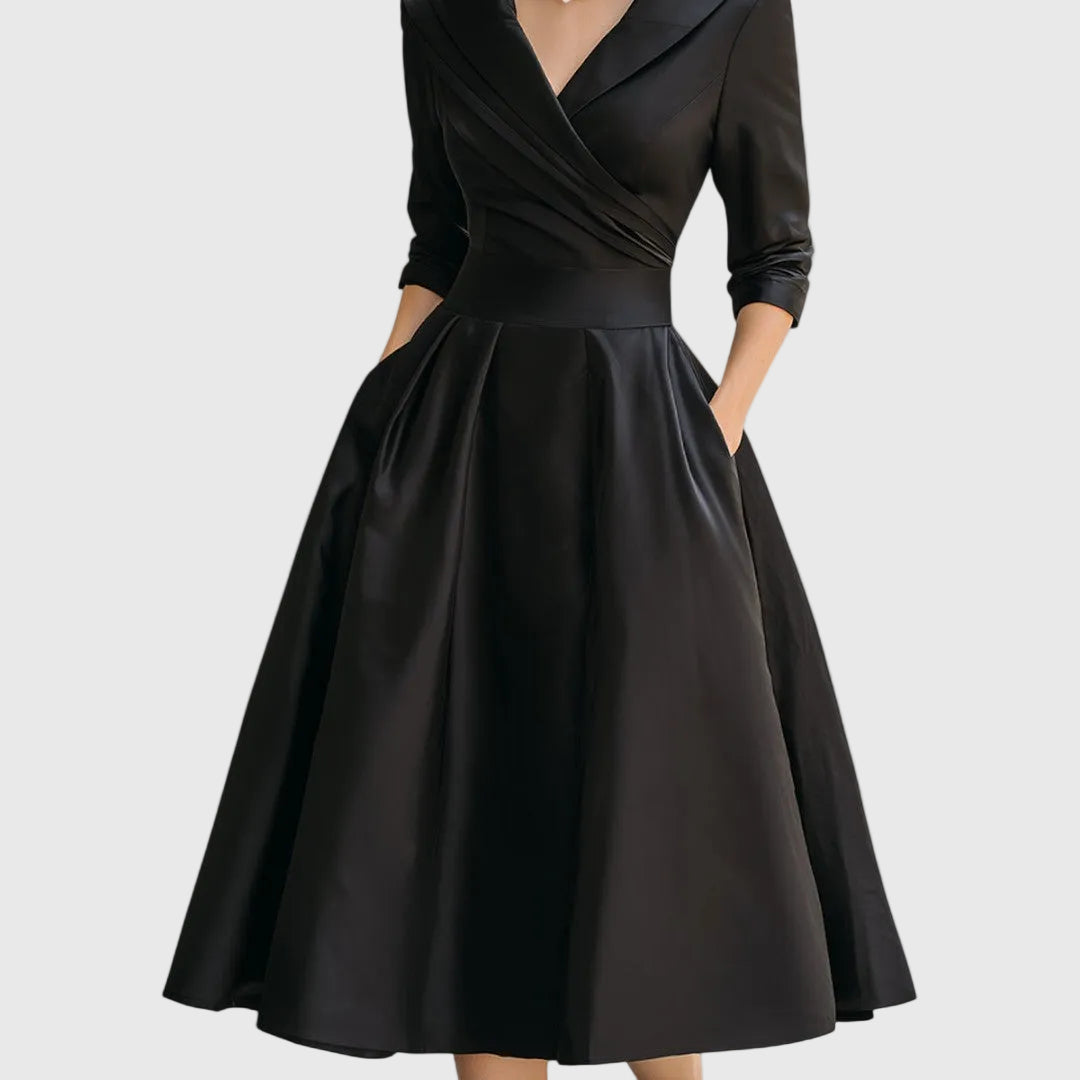 Women's Elegant Fluid Midi Dress, photo 3
