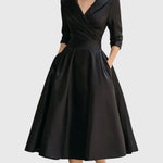 Women's Elegant Fluid Midi Dress, photo 3