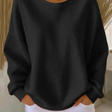 Nyla Classic Sweater in Black