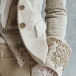 Constance | Ivory Tailored Embroidered Blazer